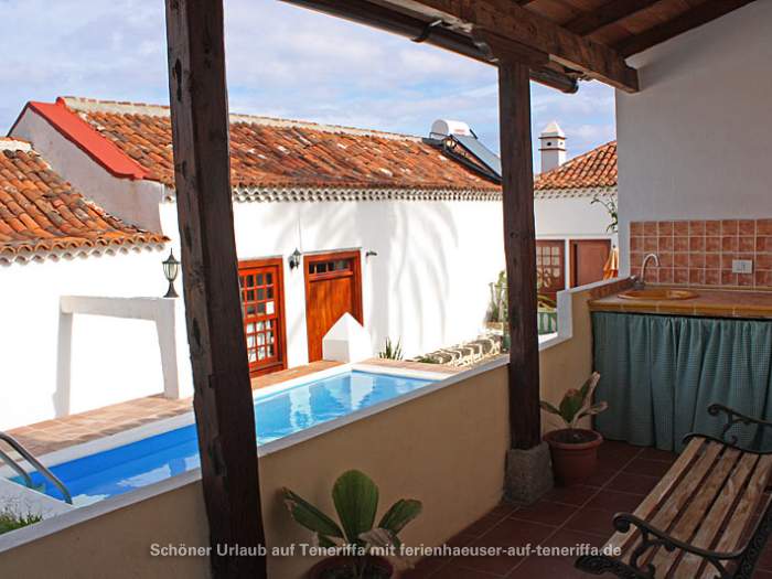 Kanarisches Ferienhaus mit Pool und Garten im grünen Norden der Insel