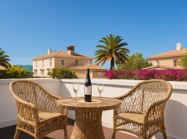 Modernes Studio mit Balkon