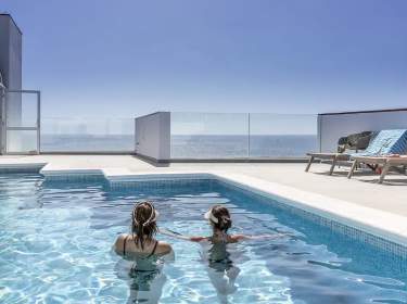 Strandnahe Ferienwohnung mit Pool in Playa La Arena