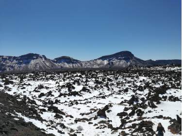 Die Cañadas auf Teneriffa im Schnee